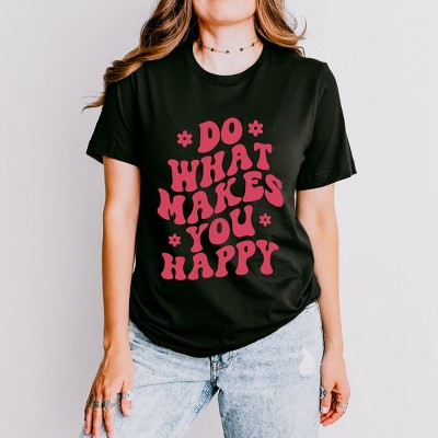 Simply Sage Market Makes You Happy Flowers Short Sleeve Tee