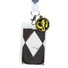 Power Rangers Black Ranger ID Lanyard Badge Holder w Mastodon Rubber Pendant - 2 of 4