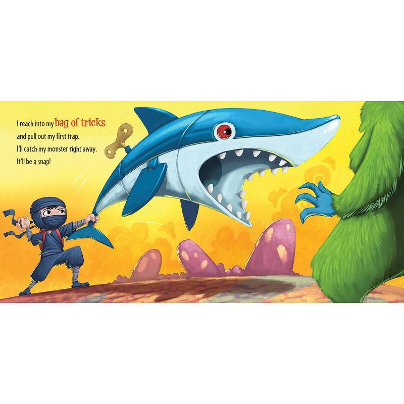 How to Catch a Monster: A Bedtime Bravery Halloween Picture Book (How to Catch) by Adam Wallace (Hardcover), 4 of 7