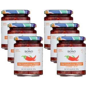 Bono Papers Hot Calabrese Pepper Chopped in Oil - Case of 6/10.23 oz - 1 of 4