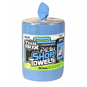 Tool Box Refill Shop Towels, Big Grip Bucket, 200 Count – Durable Blue Disposable Towels for Industrial, Automotive & Workshop Use - 1 of 1
