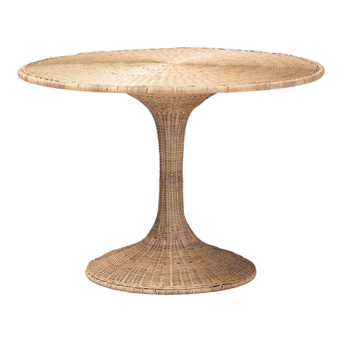 bali & pari Natala Rattan Dining Table Light Honey