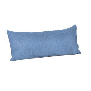 Casual Cushion Solid Sunbrella Fabric 1-Piece Indoor/Outdoor Lumbar Pillow, 22"W x 9"L - 1 of 4