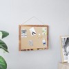 Emma and Oliver Wall Mount Linen Board with Wooden Push Pins - 2 of 4