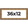 PosterPalooza | Panoramic Museum Gold Picture Frame - UV Acrylic, Foam Board Backing, Hanging Hardware - 2 of 4