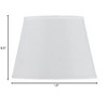 Cal Lighting SH-1247 9-1/2-Inch Side Hardback Fabric Shade, Round - 2 of 2