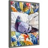 Amanti Art Animal Watercolor Art Bird Dove Pigeon Blue by Justyna Jaszke Framed Canvas Wall Art - 2 of 4