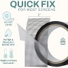 HOME INTUITION 4 In. x 15 Feet Gray  Fiberglass Window Screen Repair Tape Patch for Ripped Screen Doors and Windows - 3 of 4