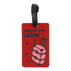 Unique Bargains Leave Pattern Luggage Tag 1 Pc - 1 of 4