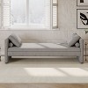 NicBex Small Single Daybed, Upholstered Chaise Lounger Day Bed with Pillows, No Mattress Needed - 3 of 4