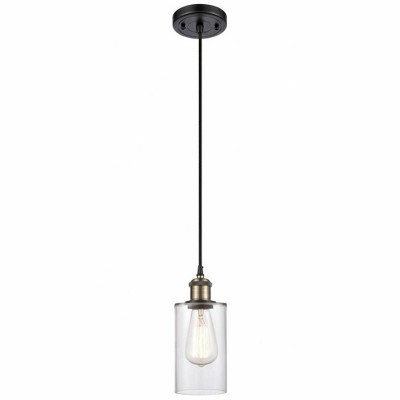 Clymer - 1 Light Cord Hung Mini Pendant In Art Deco Style-10 Inches Tall and 3.88 Inches Wide