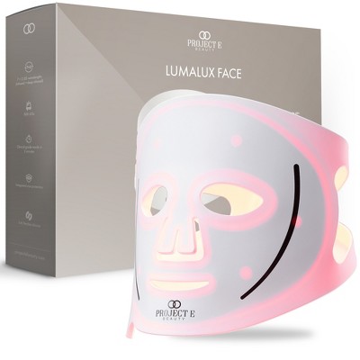 LumaLux Face | Pro LED Light Therapy Mask by Project E Beauty | 800 LEDs | 7 + 2 Colors 460nm ~1072nm