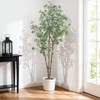 Artificial Eucalyptus Tree Fake Potted Tree Silk Faux Eucalyptus Plant for Home Office Livingroom Floor Decor Indoor - 2 of 4