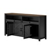 Sideboard Buffet Cabinet with Storage, 59.3" TV Stand with Sliding Barn Door & Mesh Panel Door, Hallway Console Tables Wood Coffee Bar Table - 4 of 4