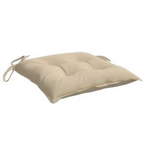 vidaXL Beige Chair Cushions (6pcs), 19.7x19.7x2.8 Inches, Outdoor Patio Seat Cushions, Durable Oxford Fabric - 1 of 4