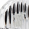 HomeRoots 9" Clear Rectangular Crystal Cracker Tray - 4 of 4