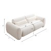 Christopher Knight Home Orvik 79" Modern 3-Seater Boucle Upholstered Sofa with Round Arm - 3 of 4