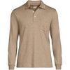 Lands' End Men's Long Sleeve Cotton Supima Polo Shirt with Pocket - 3 of 3