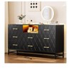 Modern 8-Drawer White Dresser, 59" Wooden Chest, Spacious Storage Organizer for Bedroom, Closet, Living Room, TV Stand - 4 of 4