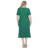 White Mark Plus Size Short Sleeve Midi Dress - 3 of 4