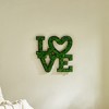 Sevobal Wall Art Love Letter Moss Decor Infusing Romantic Warmth And Fresh Vitality Subtly For Contemporary Spaces, Green, 29"*28.5"*4.6" - 4 of 4