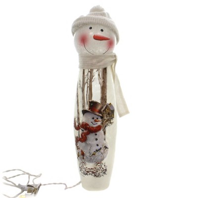 Stony Creek 21.0 Inch Giant Lighted Snowman Scarf Hat Novelty Sculpture Lights