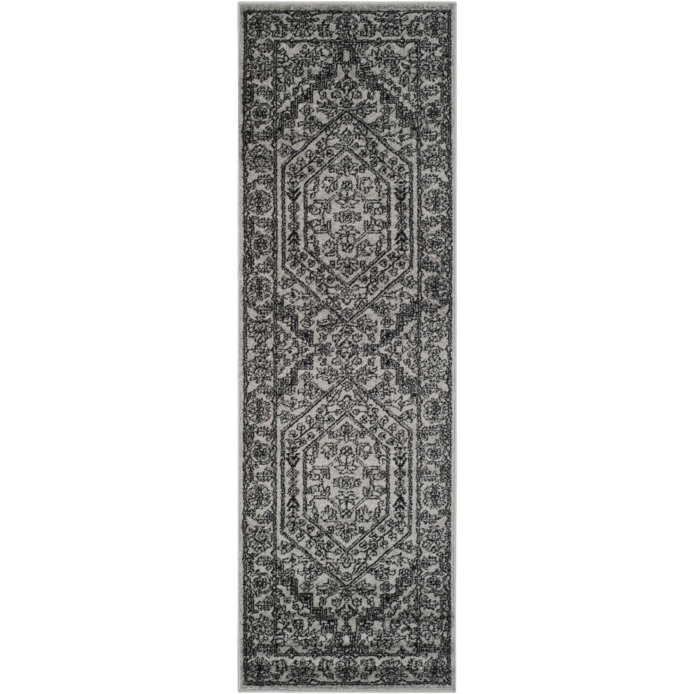 Aldwin Runner - Silver/Black (2'6inx14') - Safavieh