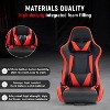 Dardoo Adjustable Red Racing Seat In PU Leather With Headrest Lumbar Support Reclining Backrest And Double Slide Fit For Our Sim Cockpit - 4 of 4