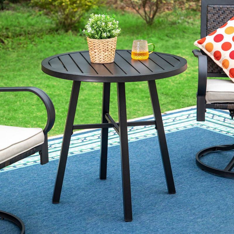 3pc Patio Conversation Set with Swivel Chairs &#38; Coffee Table - Captiva Designs, 2 of 11