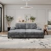 Whisen Convertible Corduroy Sleeper Sofa - 2 of 4