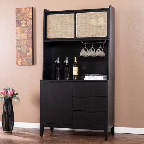 Black tall store sideboard