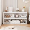 5-Cube Kids Bookshelf & Toy Organizer with Drawer - Wooden Playhouse Storage for Playroom & Nursery - Natural - 3 of 4