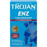 Trojan ENZ Lubricated Premium Latex Condoms - 12ct