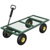 Garden Cart Steel Heavy Duty 900 LBS Yard and Garden Wagon with 10 inch Tire and Handle Attach to ATV or Tractor for Lawn Camping Farm Yard - 3 of 4