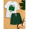 TIME HOLLOW Daily Wear T-Shirt & Shorts Set - Effortless Style - 2 of 3