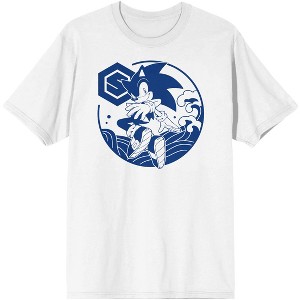 Sonic the Hedgehog Modern Character Mens White Graphic Tee - 1 of 2
