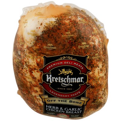 Kretschmar Off the Bone Herb &#38; Garlic Chicken Breast - Deli Fresh Sliced - price per lb_8