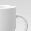 16.57oz Porcelain Coupe Coffee Mug White – Threshold™: Microwave & Dishwasher Safe, Hot Beverages, All Ages - 3 of 3