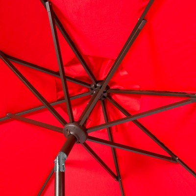 Zimmerman 11Ft Red Polyester Market Patio Umbrella