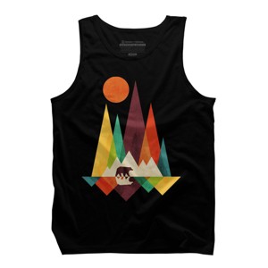 Men's Design By Humans Mountain Bear By radiomode Tank Top - 1 of 4