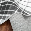 Washable Rug, Soft Low Pile Plaid Area Carpet, Non Slip Accent Throw Rug for Living Room Bedroom Dining Room Playroom Farmhouse - 4 of 4