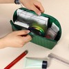 Unique Bargains Cosmetic Travel Waterproof Weave Makeup Bag 1Pc - 2 of 4