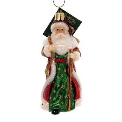 Old World Christmas 5.0" Father Christmas With Bells Birth Of Jesus  -  Tree Ornaments