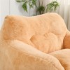 NicBex 47.3" Bean Bag Chair with Armrests, High-Resilience Lazy Sofa with Removable Cover, Comfy Chair for Dorm, Living Room, Brown - 4 of 4