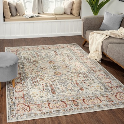 Luxe Weavers Oriental Vintage Style Floral Area Rug