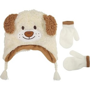 Addie & Tate Boys & Girls Winter Hat and Mittens or Gloves Set, Kids Ages 4-7 - 1 of 4