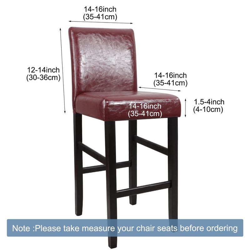 PiccoCasa Stretch Bar Stool Covers Pub Counter Height Side Chair Covers, 3 of 6