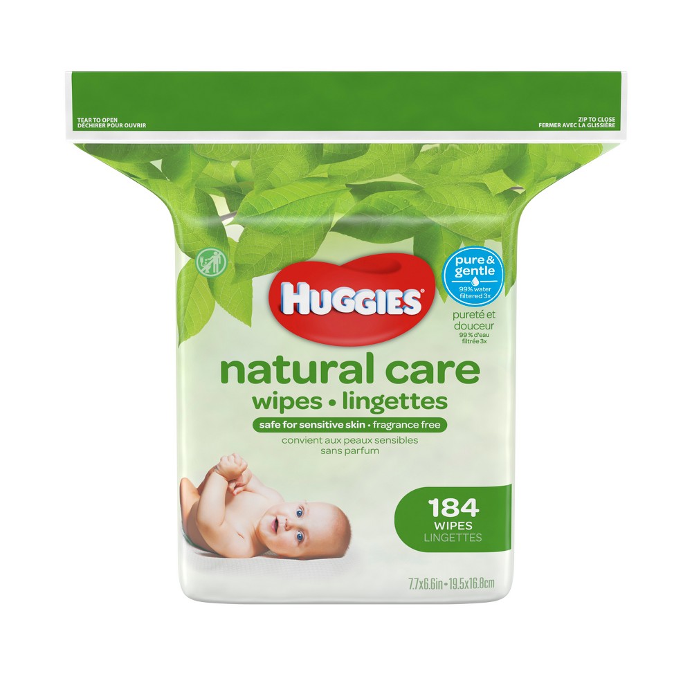 UPC 036000318166 product image for Huggies Natural Care Baby Wipes Unscented 184 ct, Assorted | upcitemdb.com