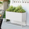 Wooakway 18"H*36"W*18"D Metal Planter Box with Drainage Holes Garden Bed for Garden Yard Balcony Planter Pot Plants Vegetables - 2 of 4