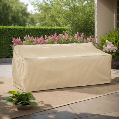 Coolbibila-Weather-Resistant Sofa Cover For Outdoor, Furniture Covers With UV-Resistant Fabric, 3 Seater Sofa Cover For Comprehensive Protection